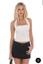 Load image into Gallery viewer, LOW RISE DENIM MINI SKIRT IN BLACK
