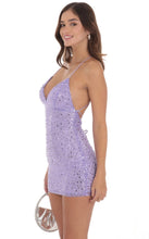 Load image into Gallery viewer, SEQUIN V-NECK BODYCON DRESS

