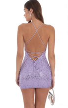 Load image into Gallery viewer, SEQUIN V-NECK BODYCON DRESS
