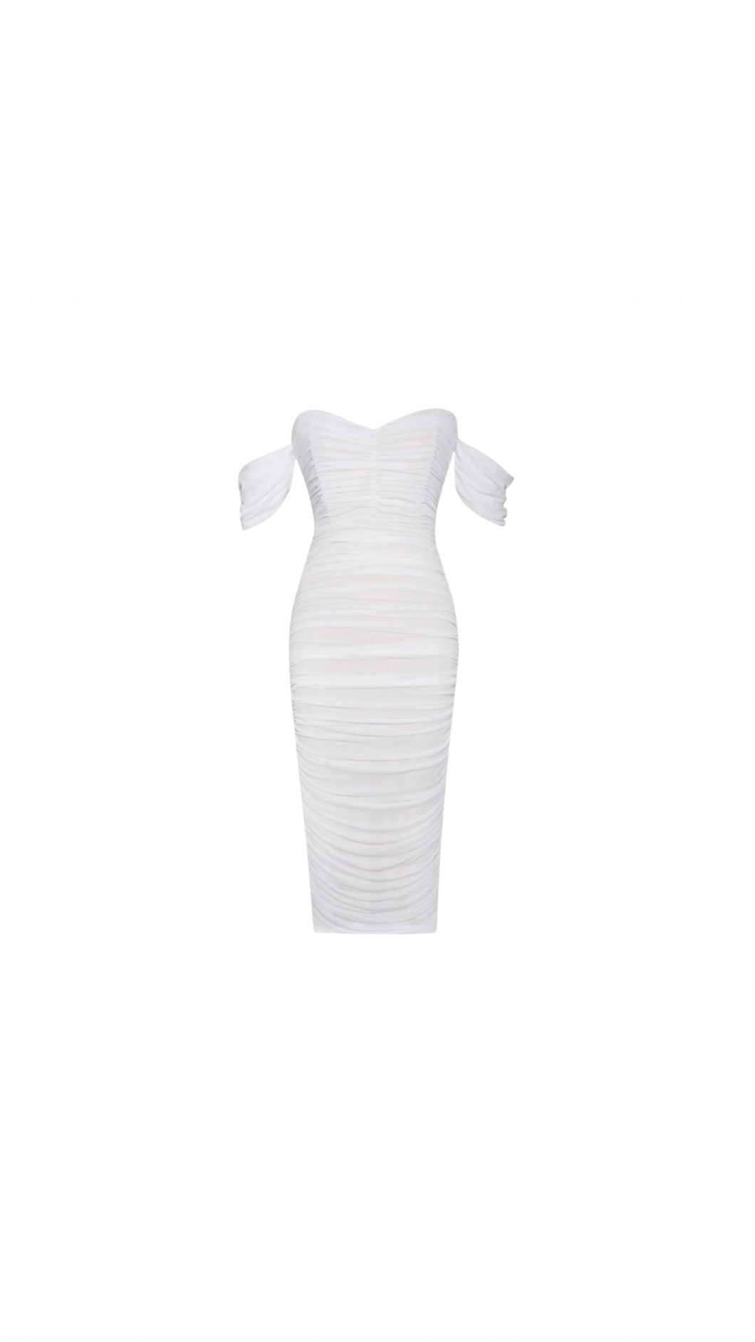 Quenby White Midi Dress