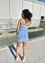 Load image into Gallery viewer, Juliette Mini Dress// Diamond Blue
