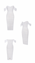 Load image into Gallery viewer, Quenby White Midi Dress
