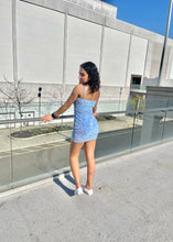 Load image into Gallery viewer, Juliette Mini Dress// Diamond Blue
