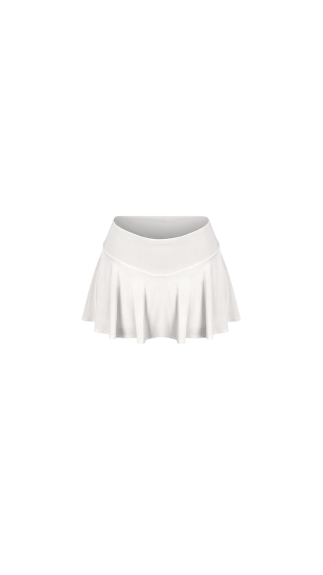 PRE-ORDER Serena Mini Skirt// White